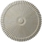 Ekena Millwork Shakuras Ceiling Medallion (Fits Canopies up to 5"), Hand-Painted Pot of Cream Crackle, 24"OD x 3"P CM24SHPCC - alternate 1
